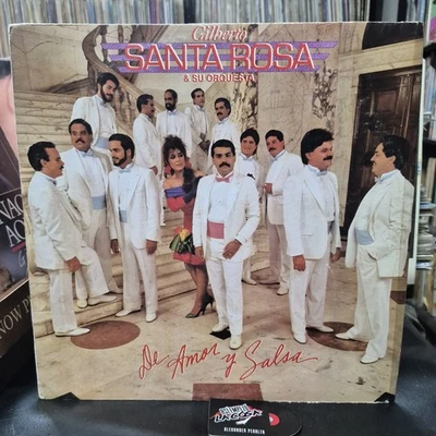 Gilberto Santa Rosa Y Su Orquesta – De Amor Y Salsa - Latin, Salsa, Bolero, 1988 - Image 1 of 4
