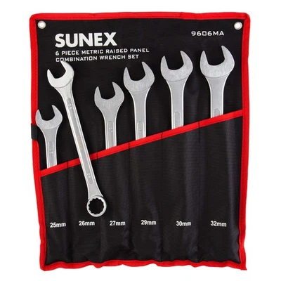 SUNEX TOOLS 9606MA Juego de llaves combinadas de panel elevado de 6 piezas (panel elevado) Foto 1 de 4