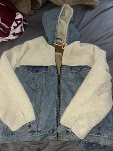 Levi’s Premium Big E Hooded Hyrbid Sherpa Trucker Jacket / Herren XXL - Bild 1 von 4