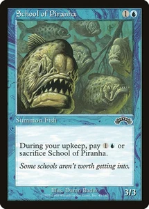 4x School of Piranha - LP -  Tempest Block - SPARROW MAGIC mtg - Picture 1 of 1