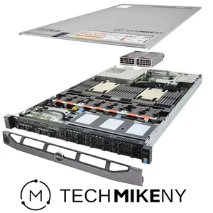 Dell PowerEdge R630 Server E5-2697Av4 2.60Ghz 16-Core 128GB RAM 8x 600GB Bezel - Picture 1 of 5