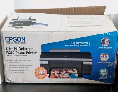 Epson Stylus Photo R280 Ultra Hi-Definition Color Inkjet Printer New Open Box - Image 1 of 4