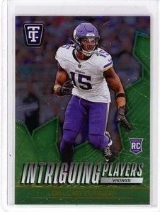 Dallas Turner - Vikings - 2024 Panini Totally Certified Neon Green RC 14/299 - Bild 1 von 2