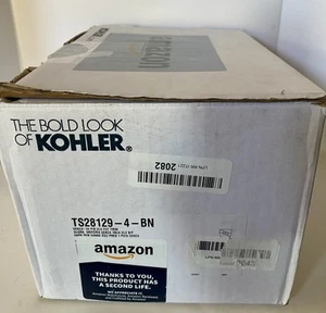 KOHLER Venza 1-Handle Pressure-Balancing Valve Trim in Vibrant Brushed Nickel... - Picture 1 of 6