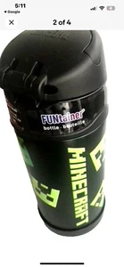 Thermos 12oz Kid's Minecraft Funtainer Insulated Stainless Steel Water Bottle - Picture 1 of 2
