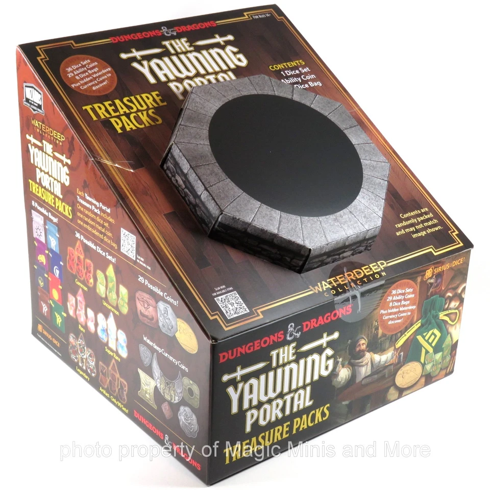 SIRIUS DICE - D&D Waterdeep Yawning Portal Treasure Packs Display (25 Packs)