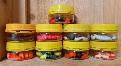 9 × FTM Omura Baits Okto Banane Bienenmaden NEU Forellen Angeln Bienenlarven OVP - Bild 1 von 4