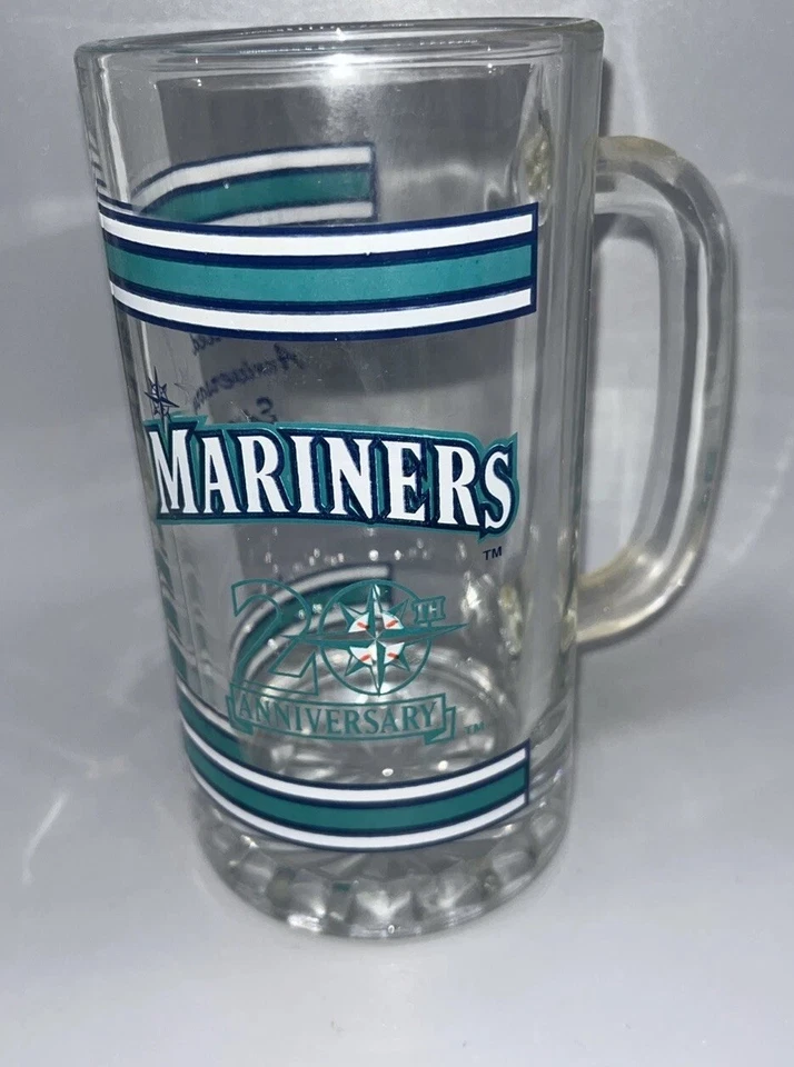 Taza de cerveza Chevron vintage años 90 vaso 20 aniversario vidrio en muy buen estado 1997 B1 Foto 1 de 4