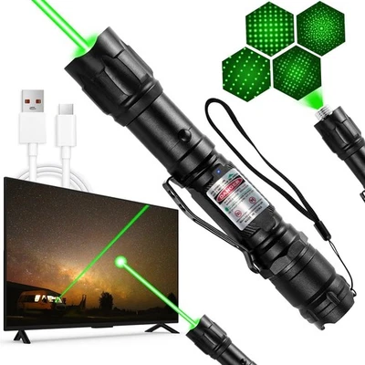 High Power Long Range Rechargeable Green Laser Pointer for Presentation Outdoor - Image 1 of 4