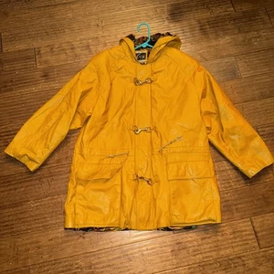 Yellow mustard Leather Oversized Style Coat Large Global Identity G-III - Picture 1 of 8