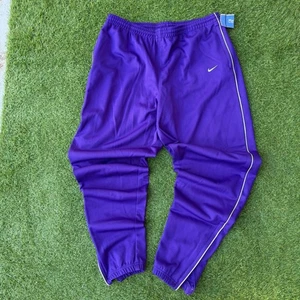 Neu mit Etikett Vintage 90er Nike Team lila Trainingshose Herren Größe Large Aufwärmen Reißverschluss tot - Bild 1 von 7