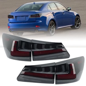 For Lexus IS250  LED Smoke Inner+Outer Rear Tail Light Brake Lamp X4 2006-2012 - Picture 1 of 11