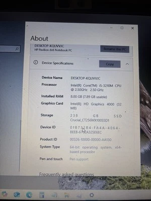 HP Pavilion dv6-6135dx 15,6 дюйма (640 ГБ, 2,4 ГГц, 6 ГБ) ноутбук/лэптоп - черный -... - Изображение 1 из 4