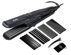 Hair Straightener and Crimper - 4 in 1 Tourmaline Ceramic Flat and Curling Ir... - Picture 1 of 7