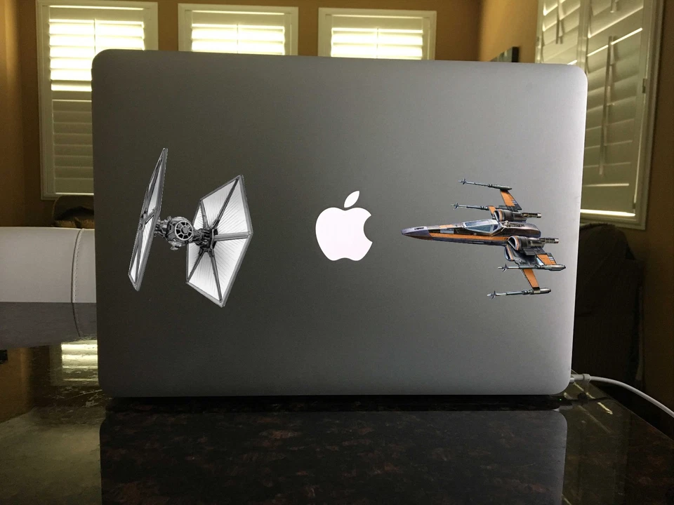 DD 03-64 UV COATED Tie Fighter Black X-Wing Poe decal Force Star Wars Sith Order