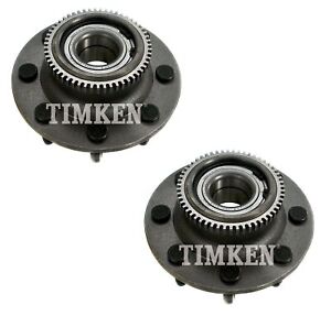 Pair Set 2 Front Timken Wheel Bearing Hub Kit for Dodge Ram 2500 3500 00-02 RWD