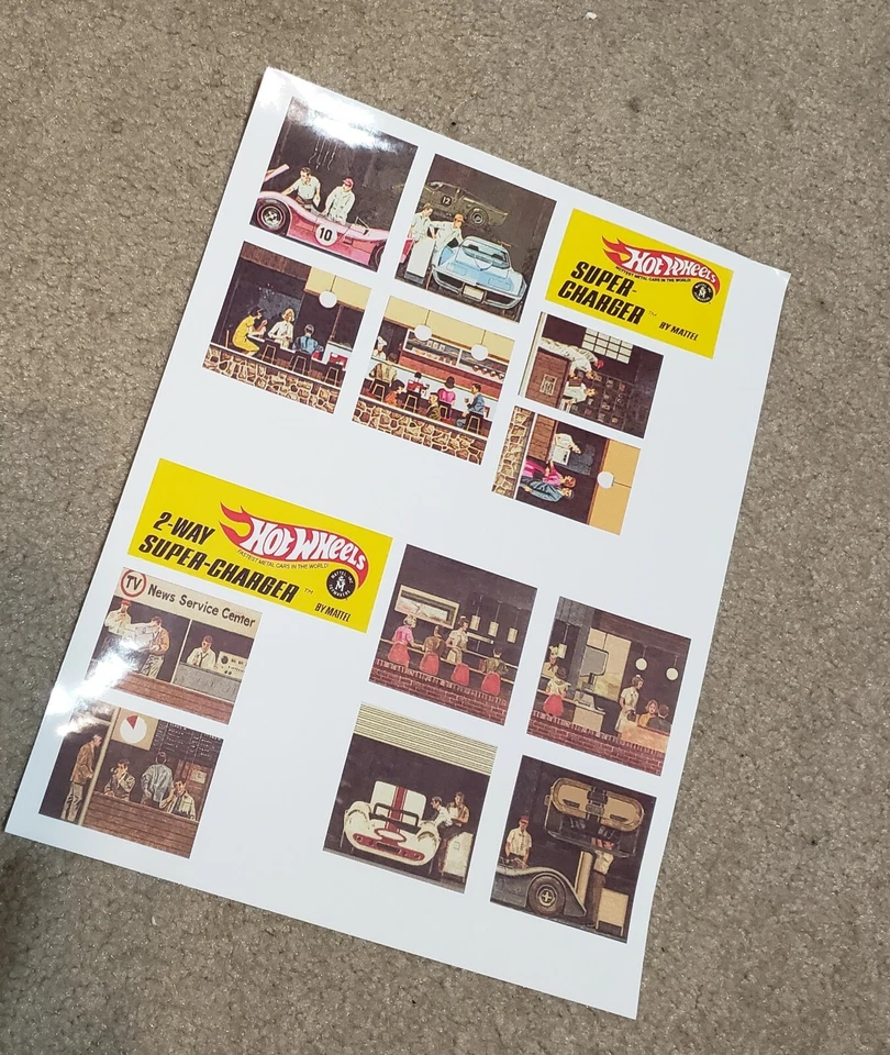 Hot Wheels reproduction Super Charger stickers! One way and 2 way! - Image 1 of 1