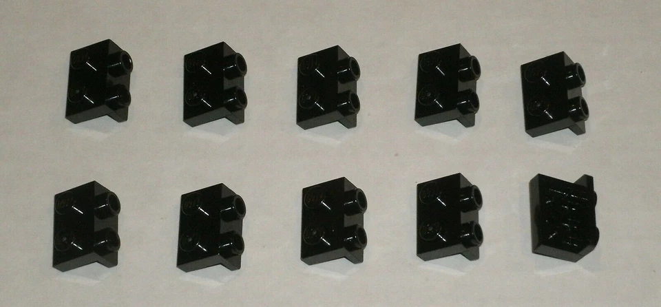 LEGO NUEVO 1x2-1x2 Negro Soporte Superior (10x) 6016172 Ladrillo 99781 Foto 1 de 1