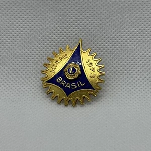 Lions Club International Miami Brasil Pin Vintage Rare - Picture 1 of 3