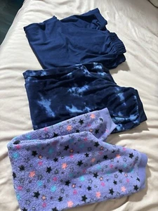 3 Assorted Girl’s Pijama Pants Lot Size 10 - Picture 1 of 1