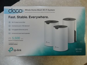 NEW TP-Link Deco Mesh WiFi System AC1200 (Deco S4) Up to 5,500 Sq.ft. 3-pack