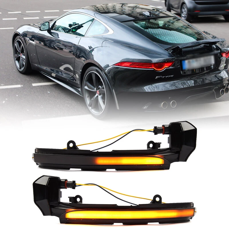 Indicador de señal de giro de luz de espejo lateral secuencial LED para Jaguar XJ F-TYPE XK Foto 1 de 4