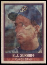1989 SPORTFLICS. B.J. SURHOFF. MILWAUKEE BREWERS #208