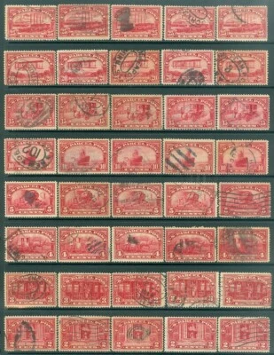 EDW1949SELL : USA 1913 Scott Q1-Q9. 5 sets F-VF, Used. Sound. Catalog $318.00. - Image 1 of 4