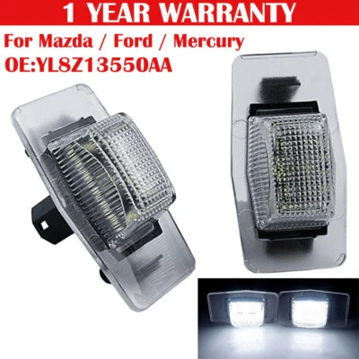 2pcs License Plate Lights for Mazda 323 MX 5 MX-5 MK 2 2.5 NB 1998-2005 Tribute - image 1 of 4