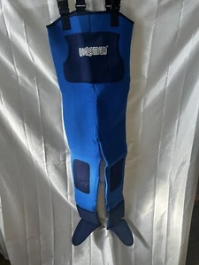 Hodgeman Chest Waders Fishing Neoprene Blue Size Small Waterproof - Picture 1 of 18
