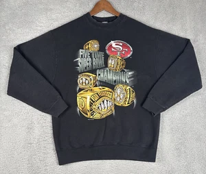 Sudadera De Colección 1995 San Francisco 49ers Super Bowl Anillos Salem Tag NFL XL EE. UU. - Imagen 1 de 9