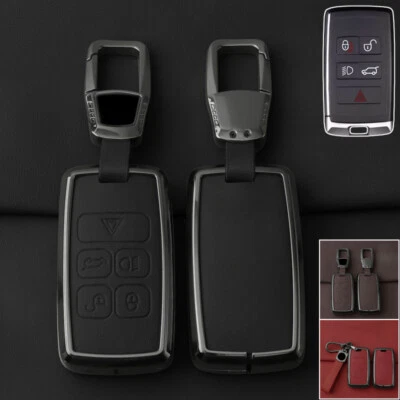 Zinc Alloy Leather Car Key Case Cover For Land Rover Range Rover Discovery Velar Foto 1 de 4