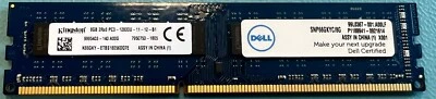 Dell 8GB SNP66GKYC/8G A6994446 240-Pin DDR3 UDIMM 1600MHz RAM Memory - Image 1 of 2