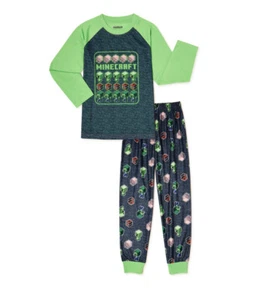 Minecraft TNT Boy's 2 Piece Pajama Set Long Sleeve Size 4/5 Tag NEW - Picture 1 of 3