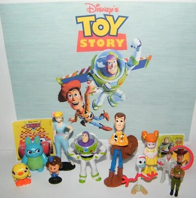 Disney Toy Story 4 Película Fiesta Favores 13 Set con 10 Figuras, Pegatinas y Anillo Foto 1 de 4