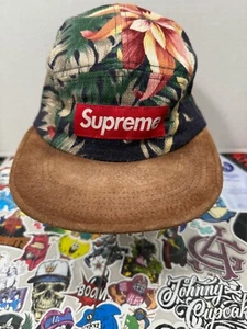 Supreme Camp Cap Floral Suede 5 Panel Navy Multicolor Spring Summer 2012 O/S - Bild 1 von 7