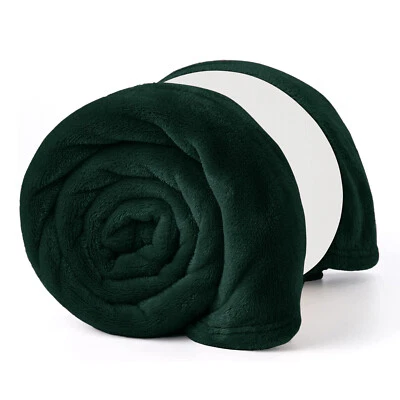 Manta grande de lana sintética ultra suave para sofá cama visón tamaño doble y queen Foto 1 de 4