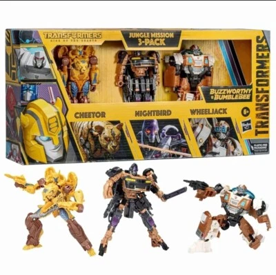 Hasbro Transformers: Rise of the Beasts Jungle Mission Action Figure Set, 3 Pack - Image 1 of 4