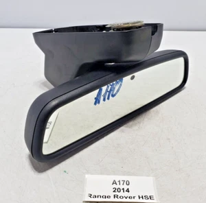 ✅ 14-16 OEM Range Rover HSE L405 Interior Rear View Mirror Black W/ Trim Cover - Picture 1 of 14