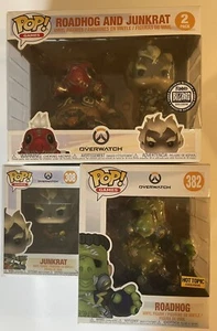 Funko Pop! Games: Overwatch Roadhog and Junkrat Blizzard Exclusive (4) - Picture 1 of 8