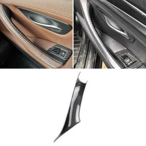 Passenger Right Door Pull Handle Inside Case For BMW 5 Series F10 F18 Carbon ABS - Picture 1 of 4