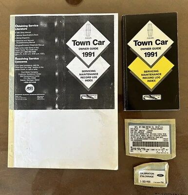 Libretto Uso e Manutenzione Lincoln Town Car 1991 e Brochure - Immagine 1 di 4