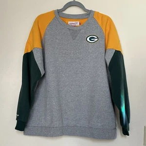 Green Bay Packers NFL Men's Mitchell & Ness Crew Neck Sweatshirt Size XL - Picture 1 of 6