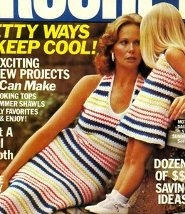 VINTAGE Mother & Daughter Striped Sundresses/Crochet Pattern INSTRUCTIONS ONLY - Picture 1 of 1