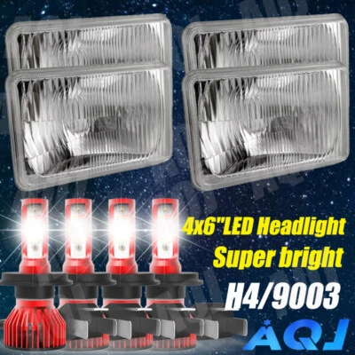 Faros LED 4x6" 4 piezas aptos para Pontiac Firebird Trans AM 1977 1978 1979 1980 1981+ Foto 1 de 4