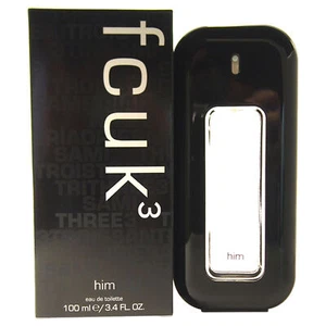 2 Pack fcuk 3 by French Connection UK for Men - 3.4 oz EDT Spray - Picture 1 of 1