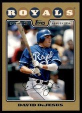2008 Topps Black David DeJesus /2008 Kansas City Royals #208