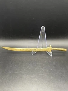 Vintage Sarna Brass India 518T-2 Sword Letter Opener 8" Leaf Design - Picture 1 of 7