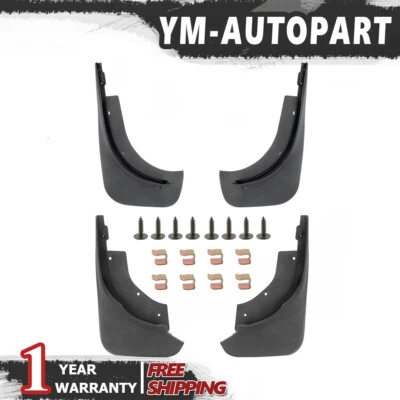 Qty4 Splash Guards Mud Flaps Front & Rear For Volkswagen VW Touareg 2007-10 SUV Foto 1 de 4