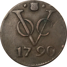 Pays-Bas, 1 Duit armes de Zélande 1790 VOC Compagnie unie des Indes Orientales